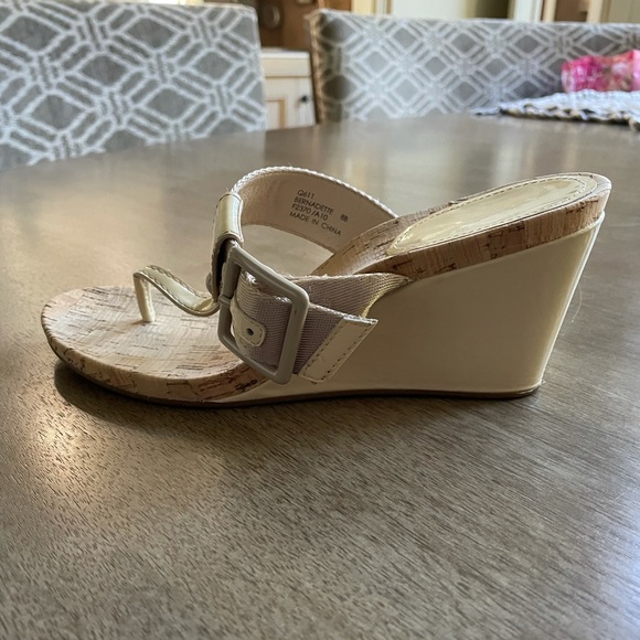Coach Neautral Wedges with Buckle - Picture 3 of 3